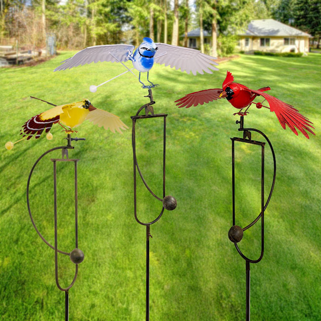 Esschert Design Flying Bird Rocker Trio – Prime Retreat Products