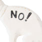 Esschert Design Cast Iron "NO!" Pooping Yard Sign, Wht, 3 Pk