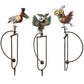 Esschert Staked Metal Mechanical Bird Rockers Package