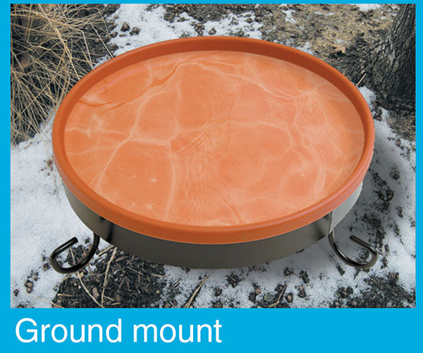 3-IN-1 Heated Bird Bath w/Connector & Cleaner, Terra Cotta