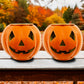 4 Seasonal Trends Metal Jack-O-Lantern Luminaries, 2 Pack