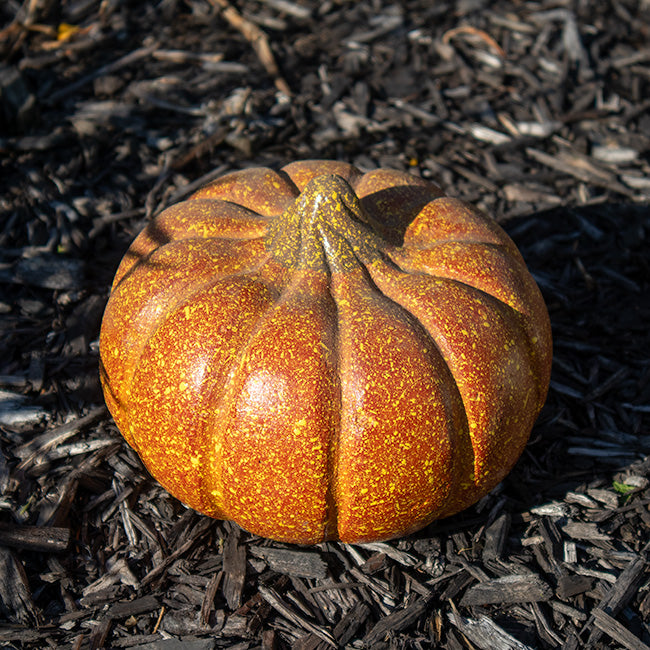 Artisanal Squash Pumpkin Statues, Pack of 2