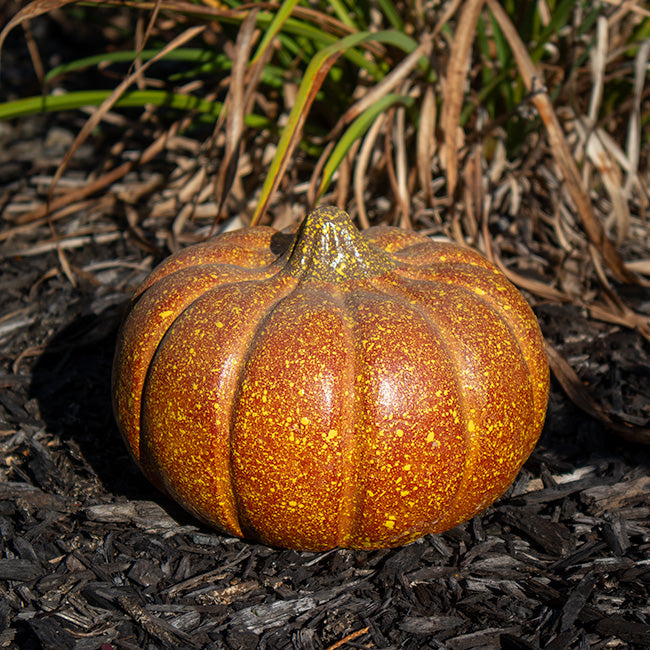 Artisanal Squash Pumpkin Statues, Pack of 2