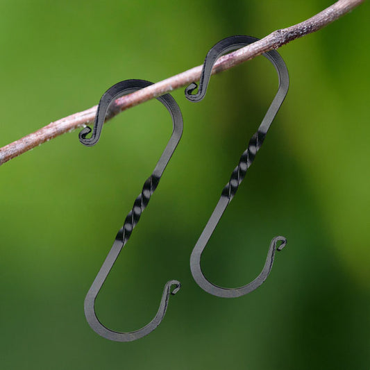 Gardman Garden "S" Hooks, Black, 6.5"L, Pack of 2