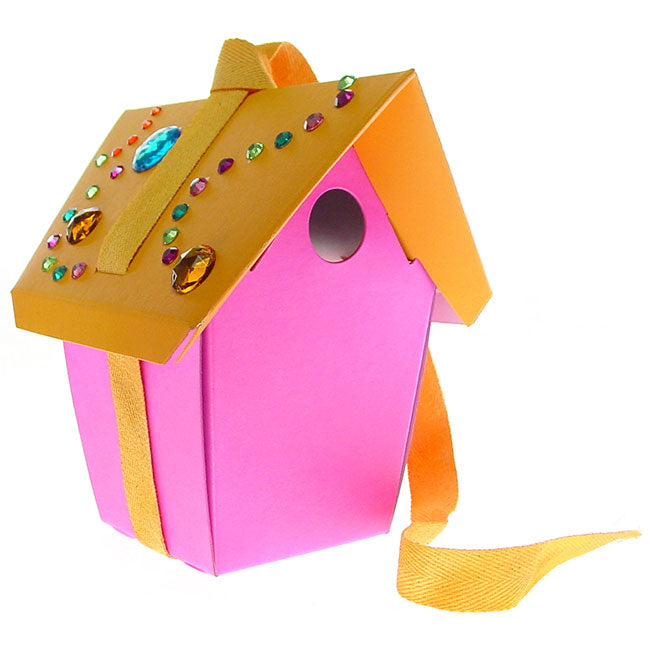 GreenBird Unassembled Wren Houses w/Nesting Material, 2 Pack