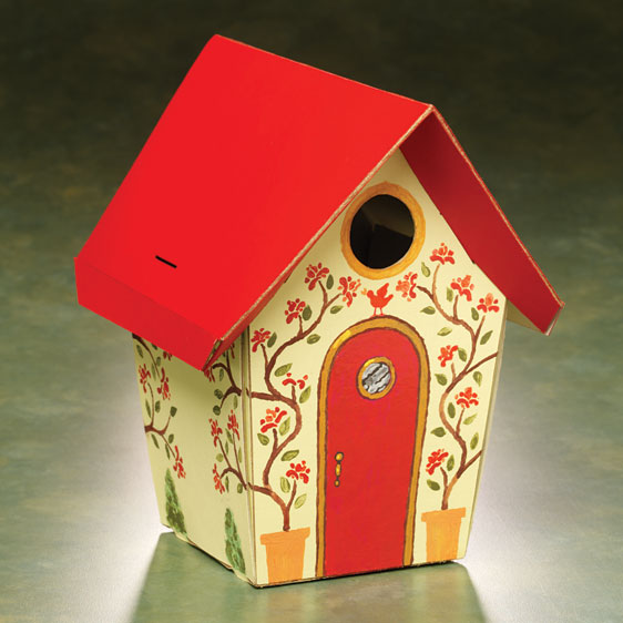 GreenBird Unassembled Wren Houses w/Nesting Material, 2 Pack