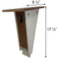 Amish Made Recycled Plastic Slant-Front Bluebird House, Brn