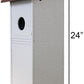Amish Made Recycled Plastic Flicker House, Brown and Gray