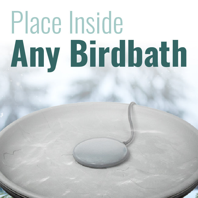 Wild Bird Lover's Aluminum Bird Bath Deicer, 70 Watts