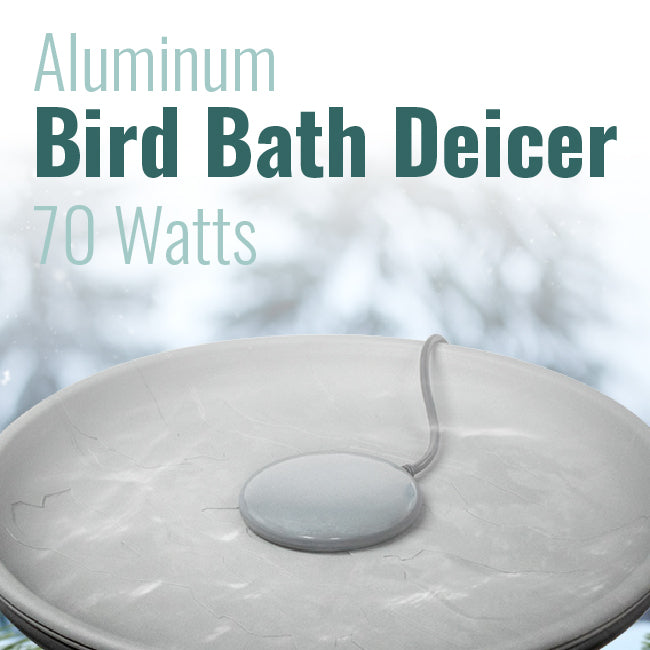 Wild Bird Lover's Aluminum Bird Bath Deicer, 70 Watts