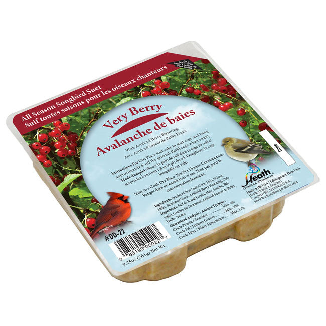 Heath Petite Very Berry Suet Cakes, 9.25 oz., Pack of 32