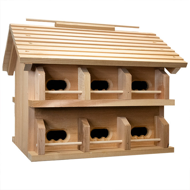 Cedar Crescent Entry Purple Martin House Package, 12 Room