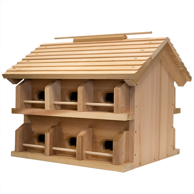 Cedar Crescent Entry Purple Martin House Package, 12 Room