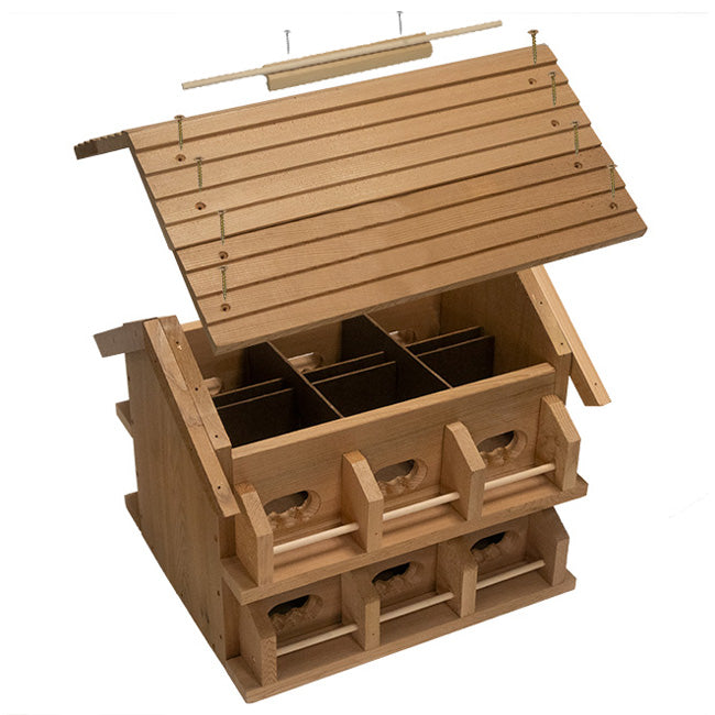 Cedar Crescent Entry Purple Martin House Package, 12 Room