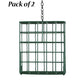 Heath Single Suet Cake Feeders, Pack of 2