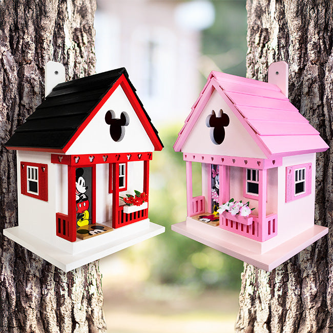 Home Bazaar Mickey and Minnie Cottage Bird House Kit