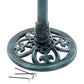Emerald Standing Bird Bath w/Solar Fountain by Prime Retreat