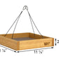 Nature’s Way Bamboo Tray Feeder with Bluebird Nuggets