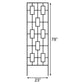 Panacea Contemporary Trellises, Black, 78"H, Pack of 2