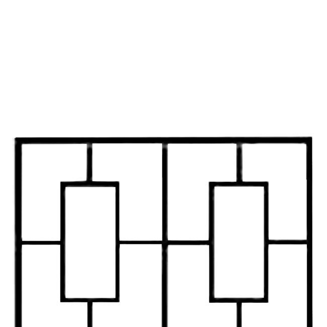 Panacea Contemporary Trellises, Black, 78"H, Pack of 2
