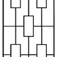 Panacea Contemporary Trellises, Black, 78"H, Pack of 2
