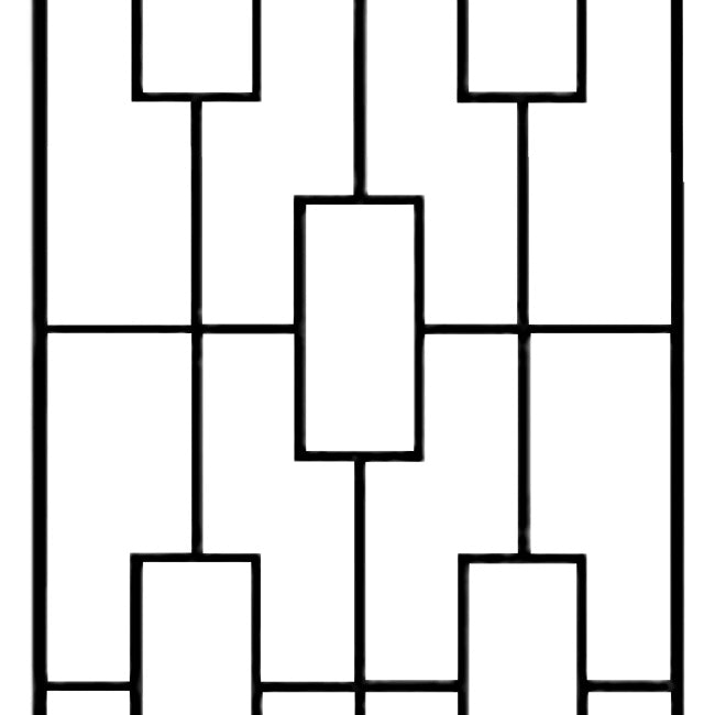 Panacea Contemporary Trellises, Black, 78"H, Pack of 2