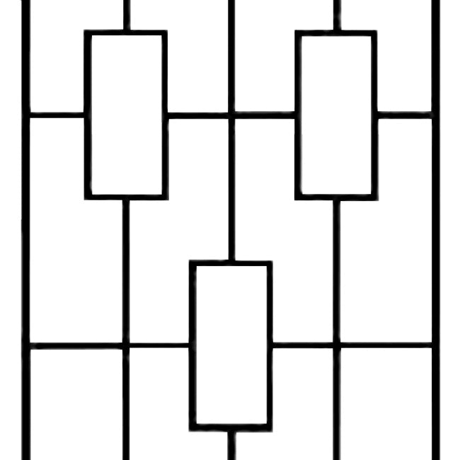 Panacea Contemporary Trellises, Black, 78"H, Pack of 2