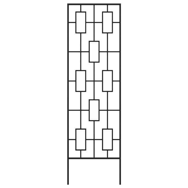 Panacea Contemporary Trellises, Black, 78"H, Pack of 2
