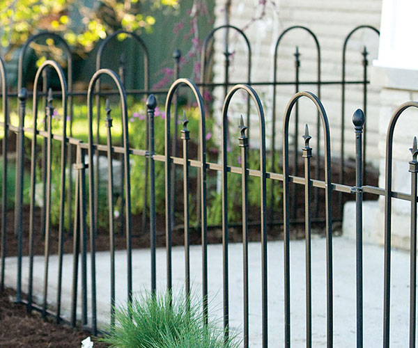 Arch Fencing Panacea Triple Arch Garden Fence Sections, 48