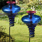 Mini-Blossom Hummingbird Feeders w/Stakes, Blue, Pack of 2