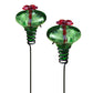 Mini-Blossom Hummingbird Feeders w/Stakes, Green, Pack of 2