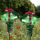 Mini-Blossom Hummingbird Feeders w/Stakes, Green, Pack of 2