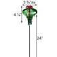 Mini-Blossom Hummingbird Feeders w/Stakes, Green, Pack of 2