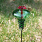 Mini-Blossom Hummingbird Feeders w/Stakes, Green, Pack of 2
