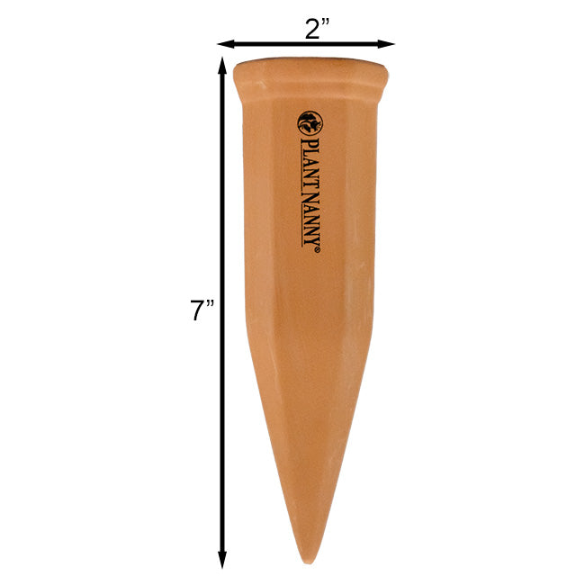 self watering plant stakes Plant Nanny Watering Globes w/Stakes Kit, Green, 12 & 24 oz. – Prime Retreat Products