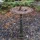Aluminum Frog Sundial & Cast Aluminum Spindle Pedestal Kit