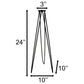 Claddagh Sundial and Hairpin Pedestal by Prime Retreat