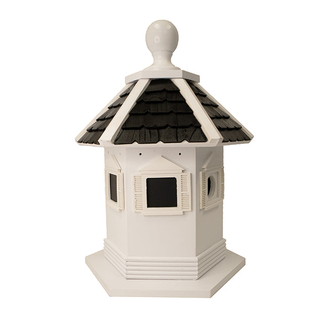 Havenwood Bird House, White w/ Black Roof