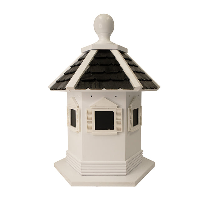 Havenwood Bird House, White w/ Black Roof
