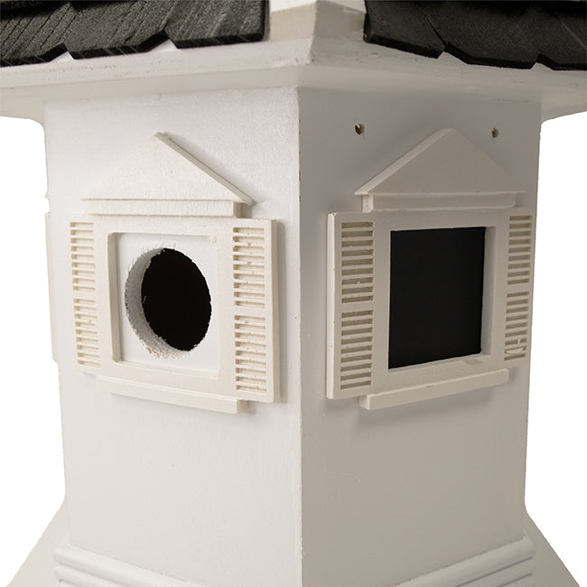Havenwood Bird House, White w/ Black Roof