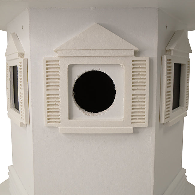 Havenwood Bird House, White w/ Black Roof