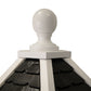 Havenwood Bird House, White w/ Black Roof