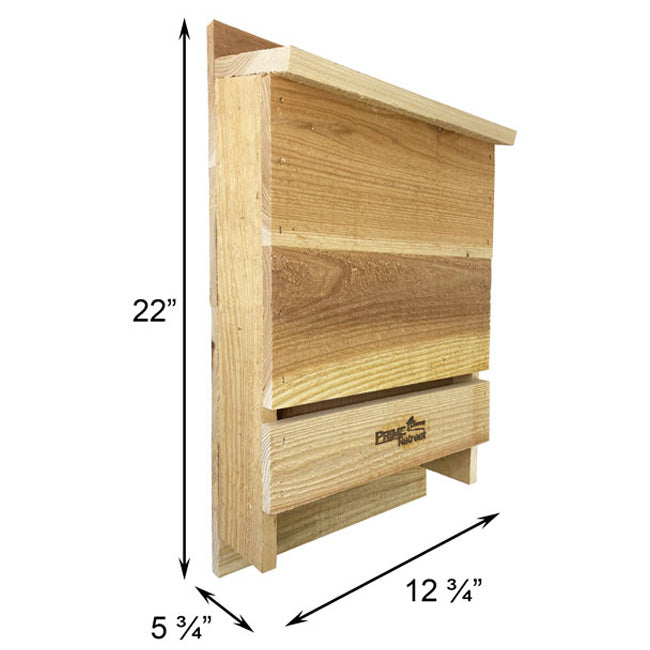 Triple-Celled Cedar Bat House for 200 Bats by Prime Retreat