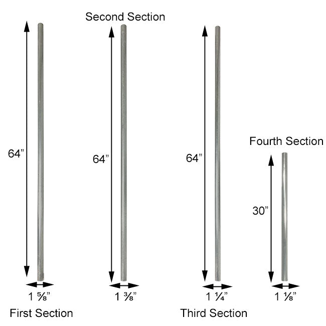 Aluminum Two-Story Martin House & Pole Kit, 12 Room