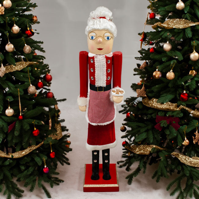 GIANT Nutcracker Mrs. Claus Statue by Prime Retreat