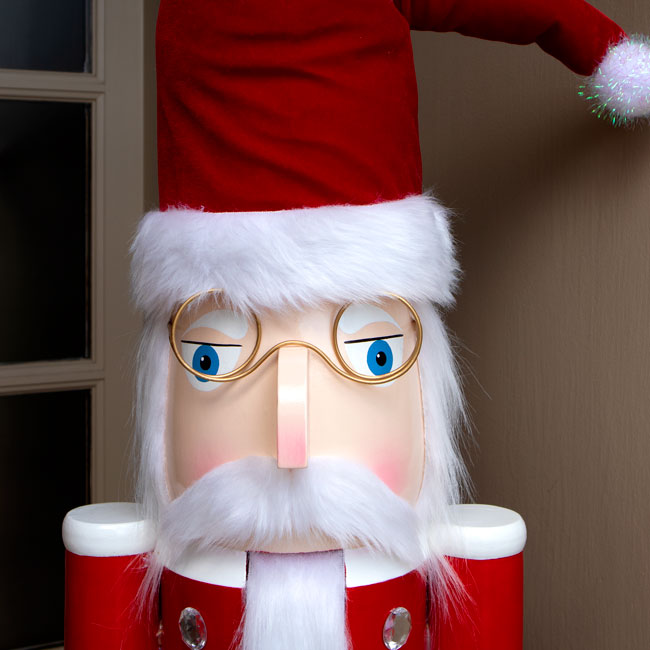 GIANT Nutcracker Mr. Claus Statue by Prime Retreat