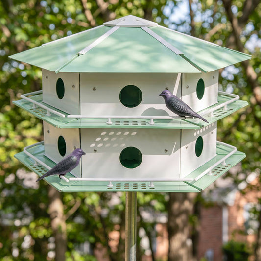 Aluminum Two-Story Martin House & Pole Kit, 12 Room