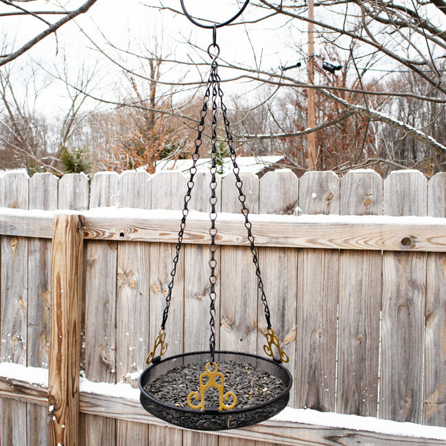 Mesh Hanging Bird Feeder Tray by Prime Retreat