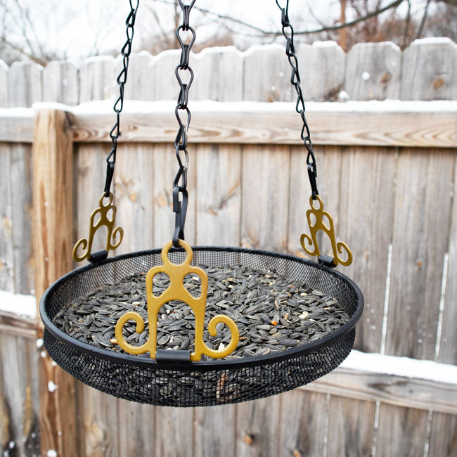 Mesh Hanging Bird Feeder Tray by Prime Retreat