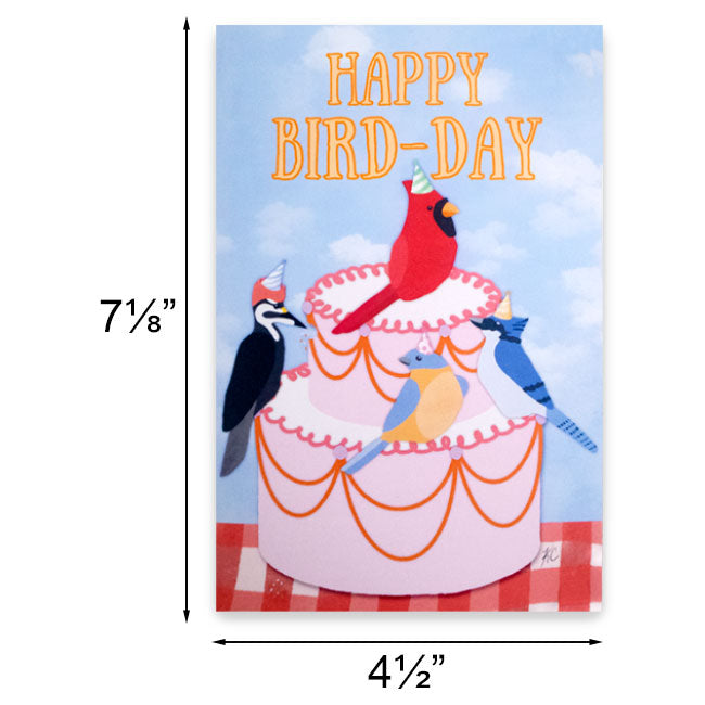 "Happy Bird-Day" Greeting Card by Prime Retreat